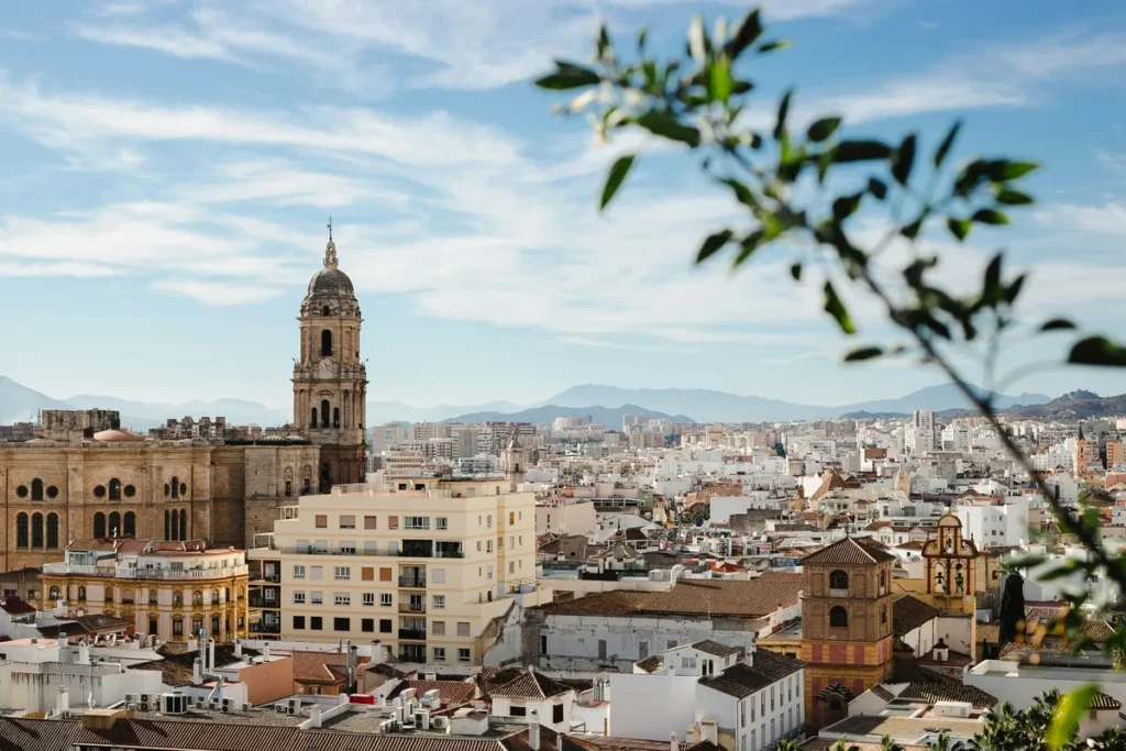 The old town of Malaga, where the AC Palacio Hotel is situated. It suits as a symbol for a running route at Malaga.